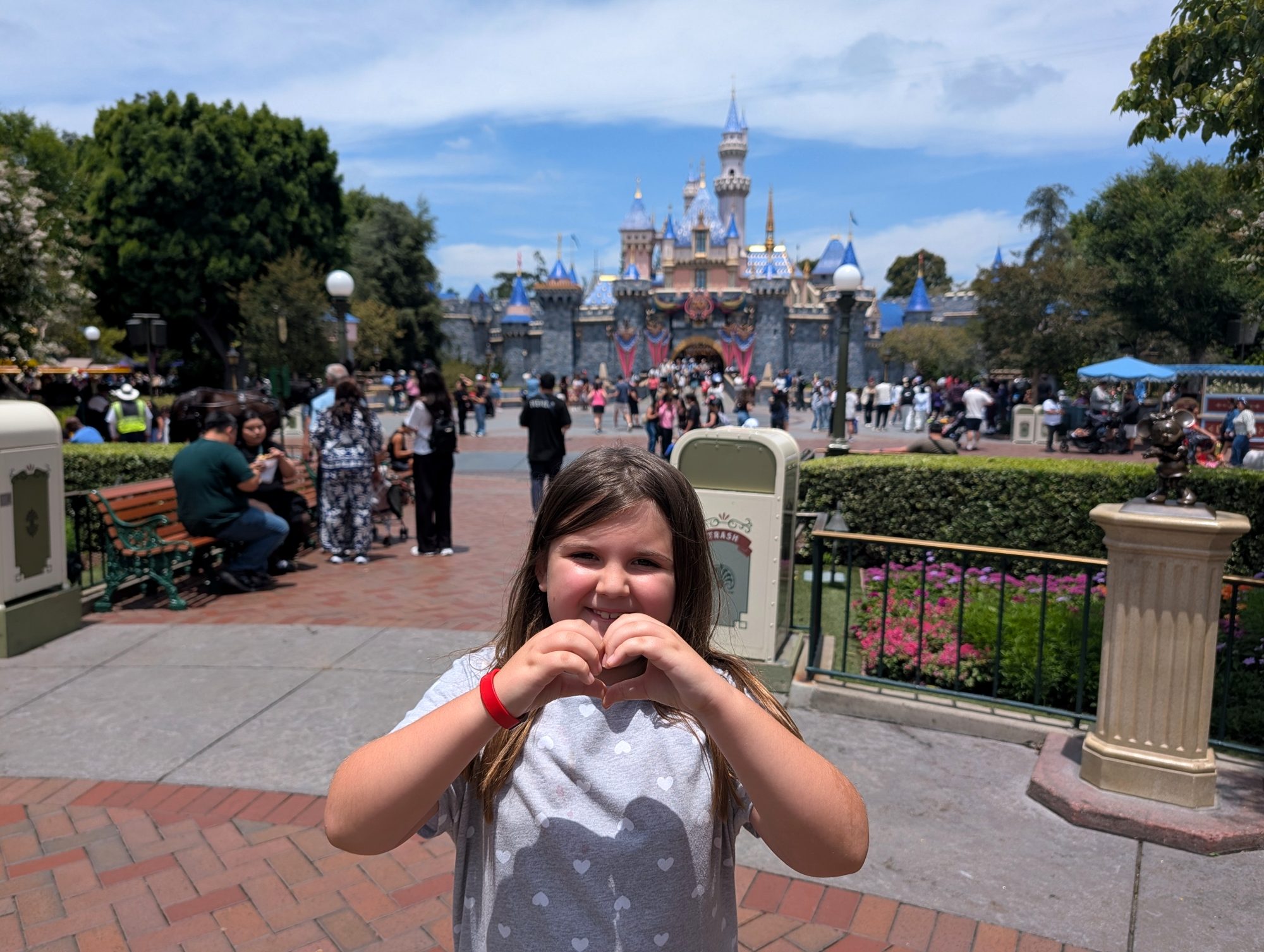 Heart hands at the castle