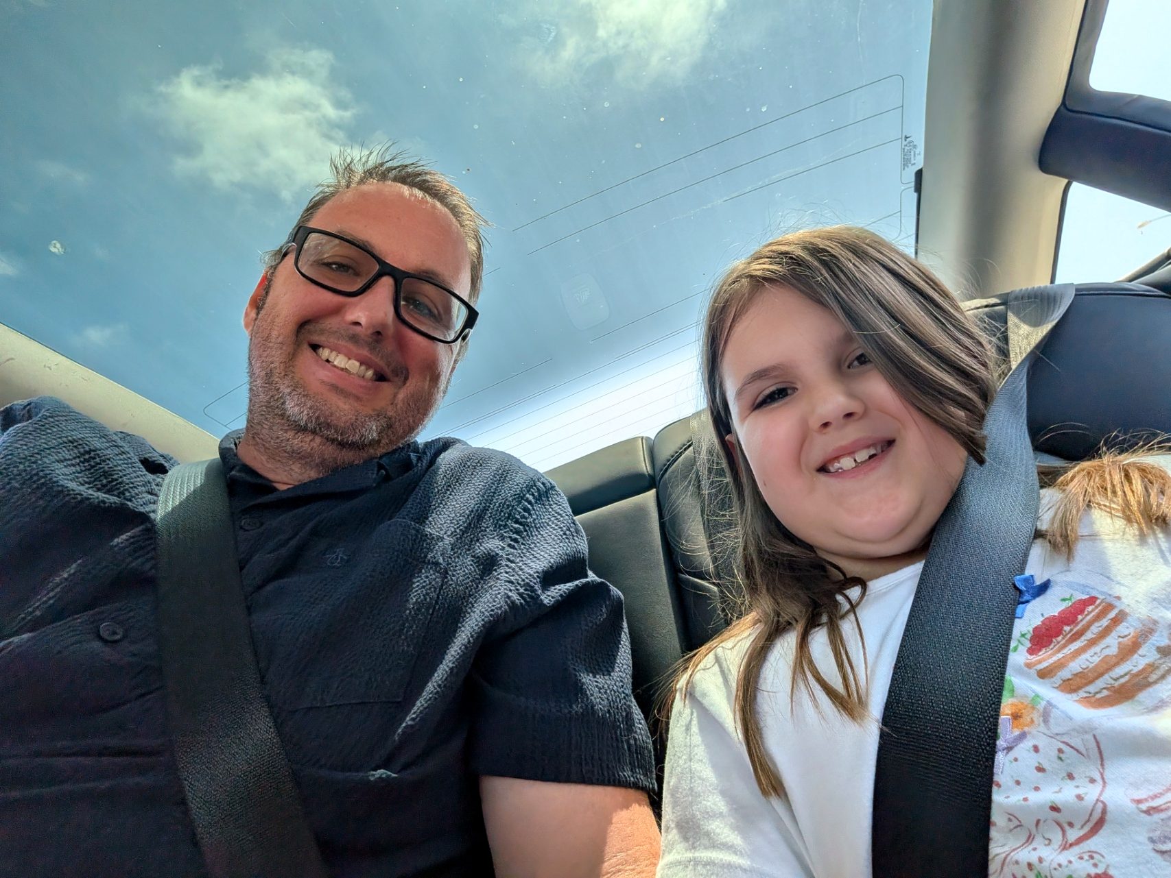 On our way in