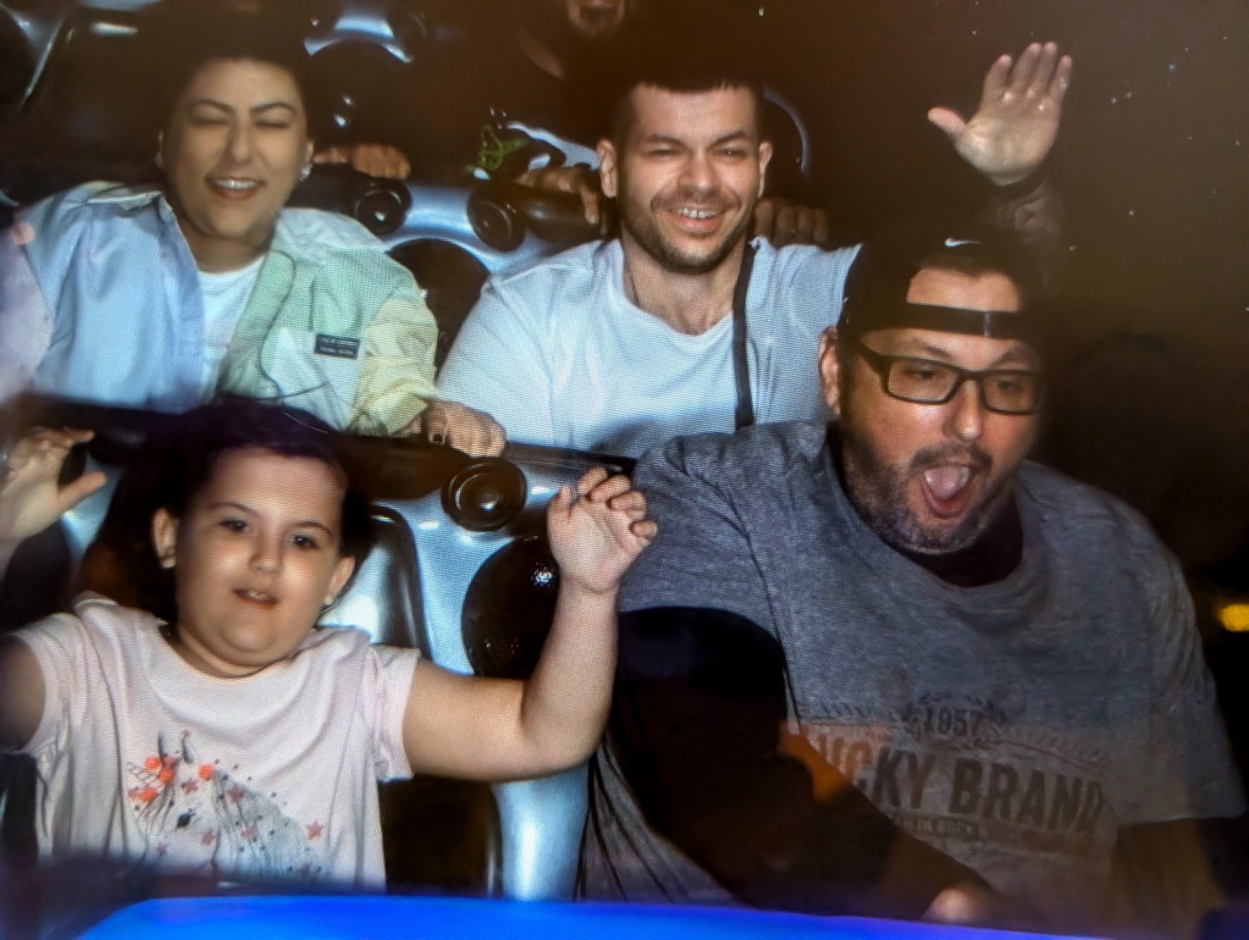 Hands up on Space Mountain