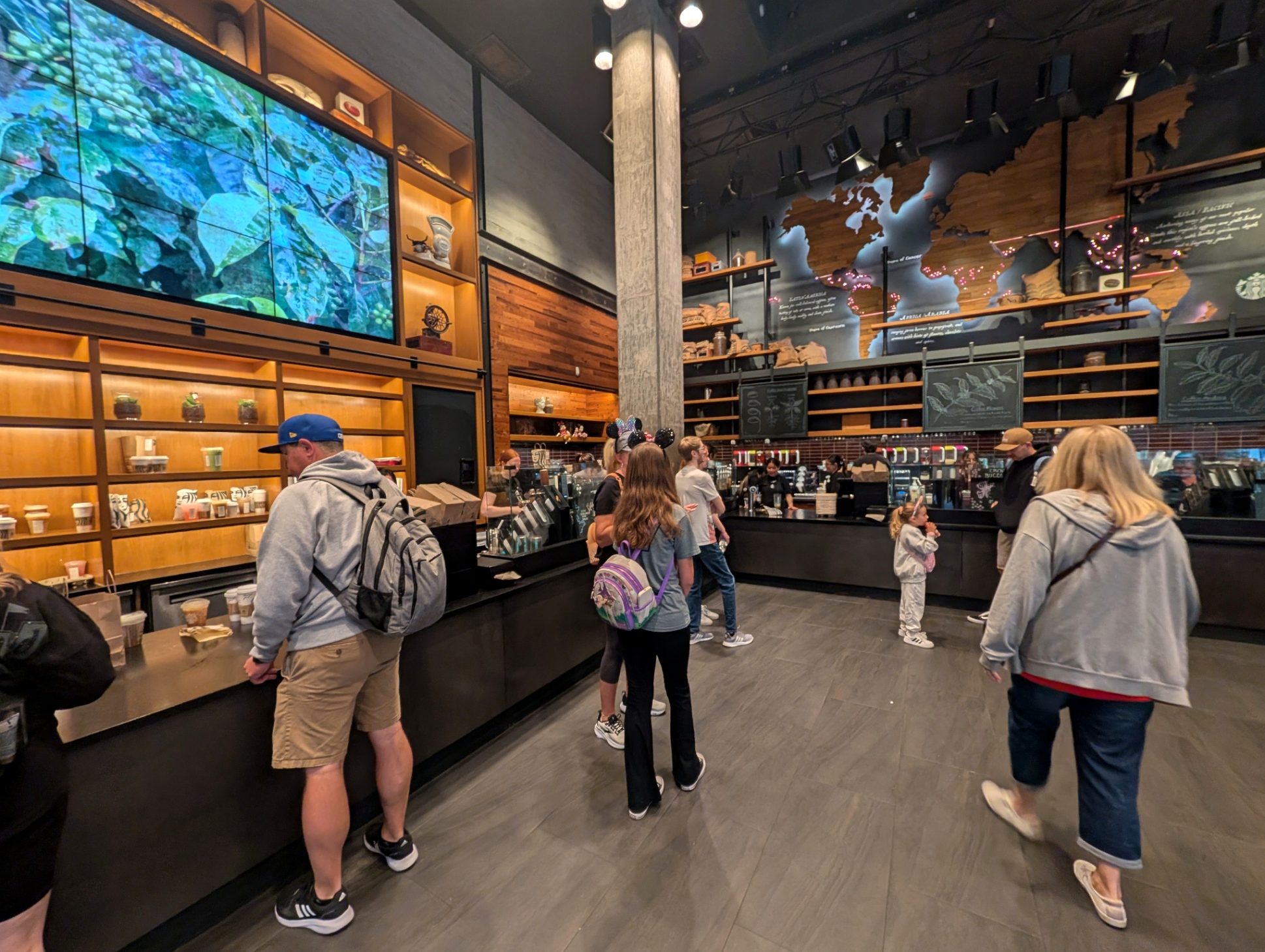 Morning coffee before rope drop