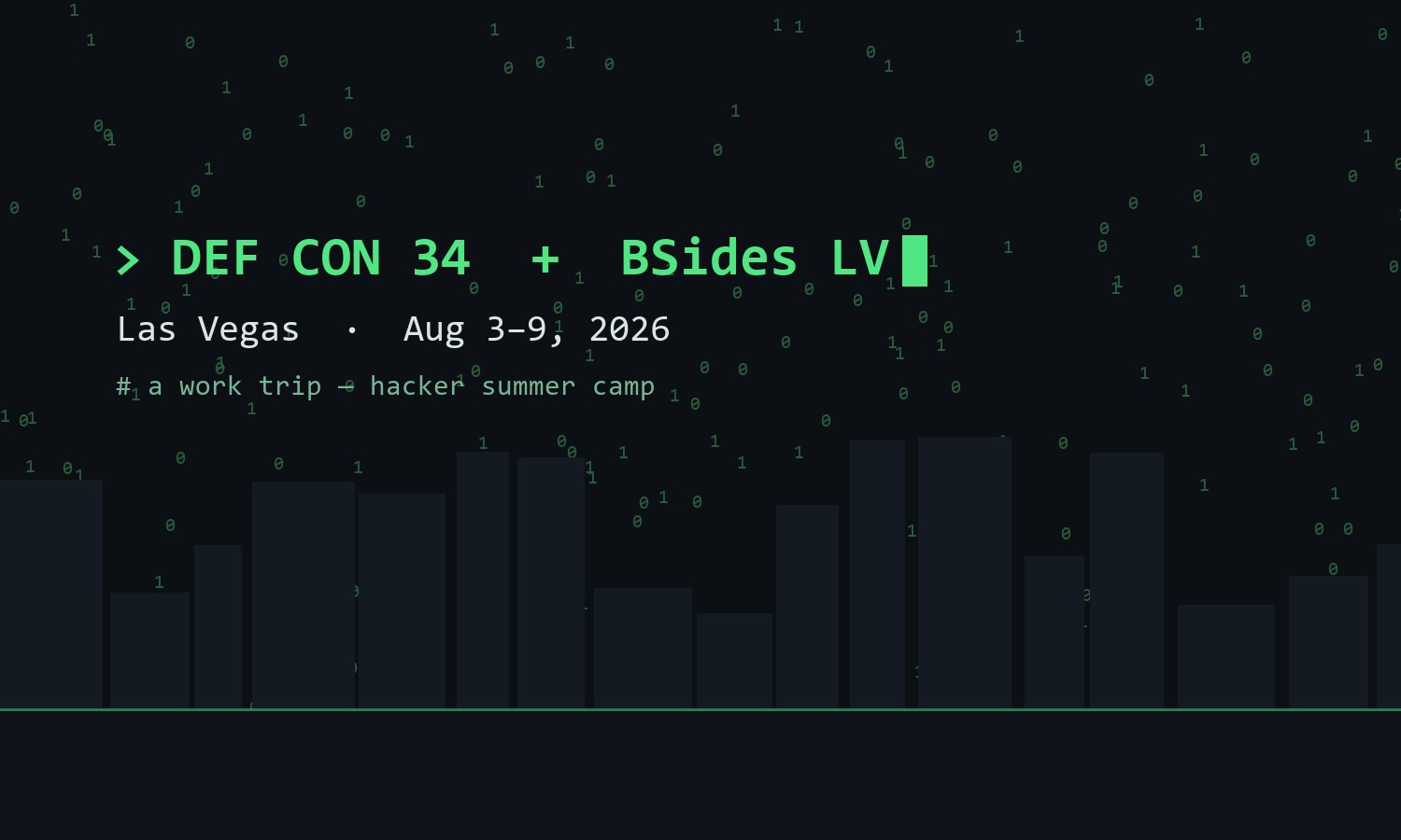 DEF CON 34 Las Vegas 2026 — a focused work trip