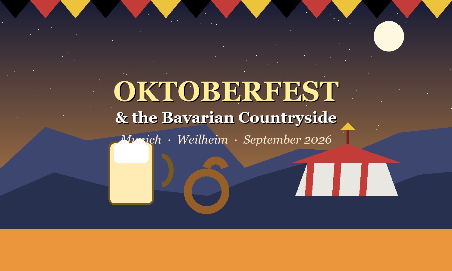 Oktoberfest steins, Bavarian Alps, and Germany 2026 planning