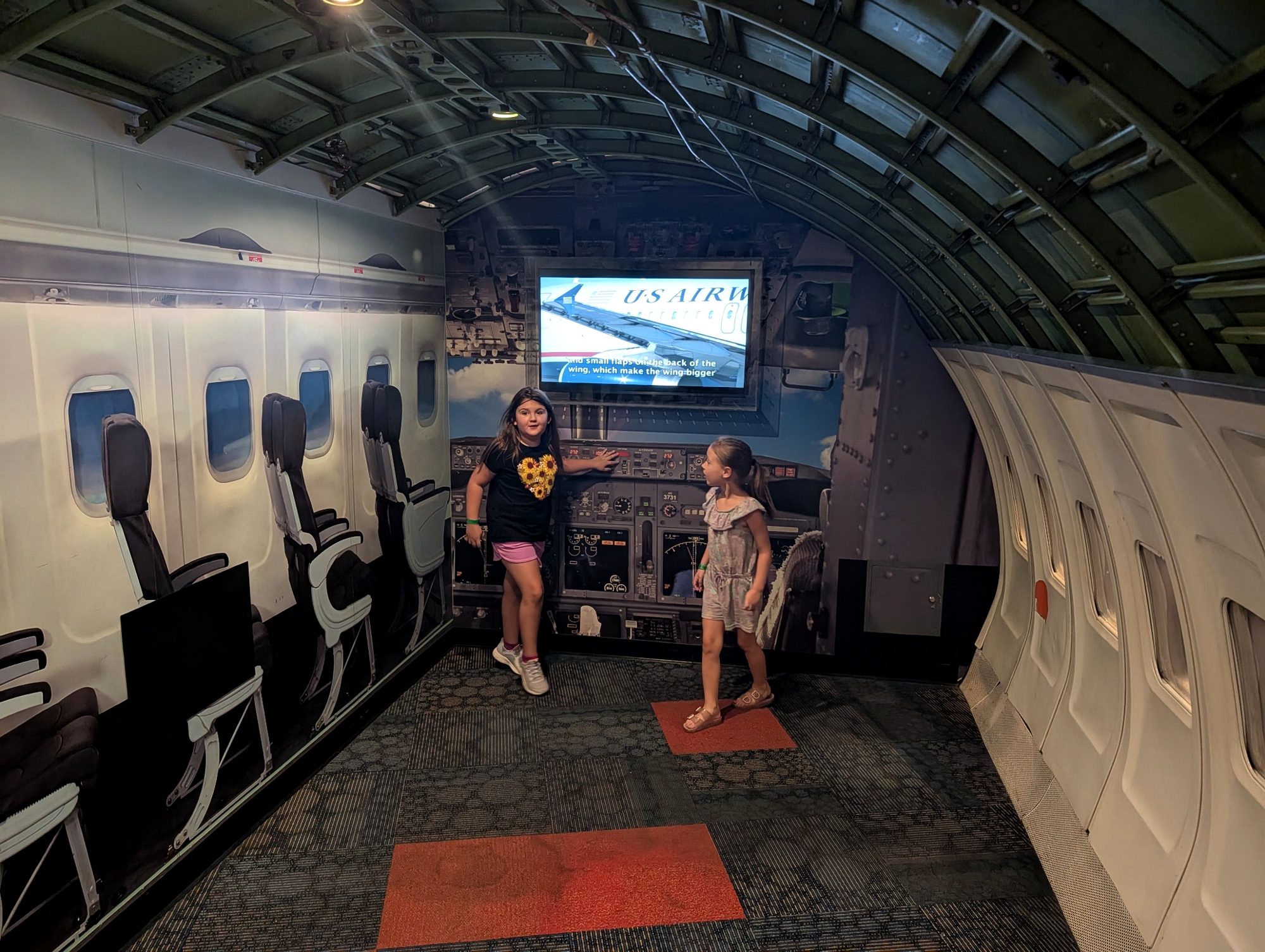 In the cockpit