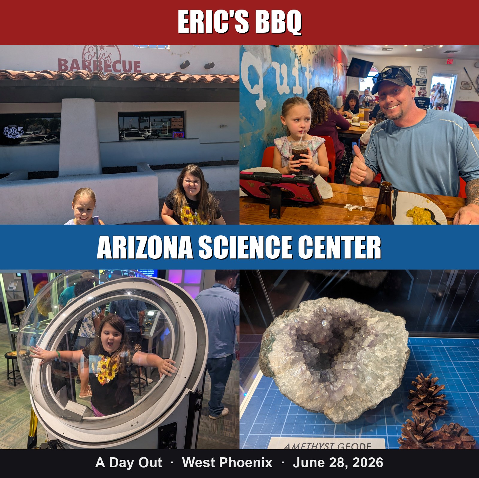 Eric's Barbecue and the Arizona Science Center — a day out in Phoenix